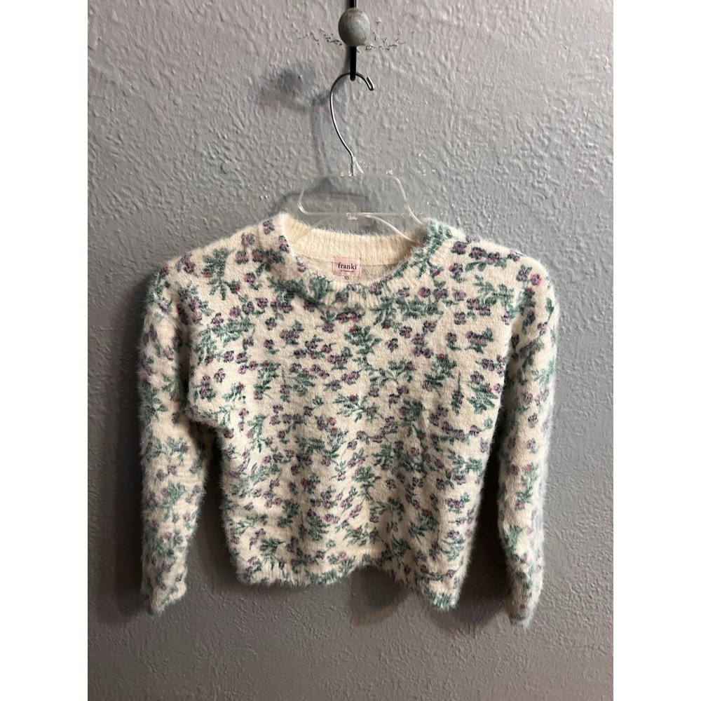 Franki‎ by Francesca's Off White Cropped Sweater Size Small